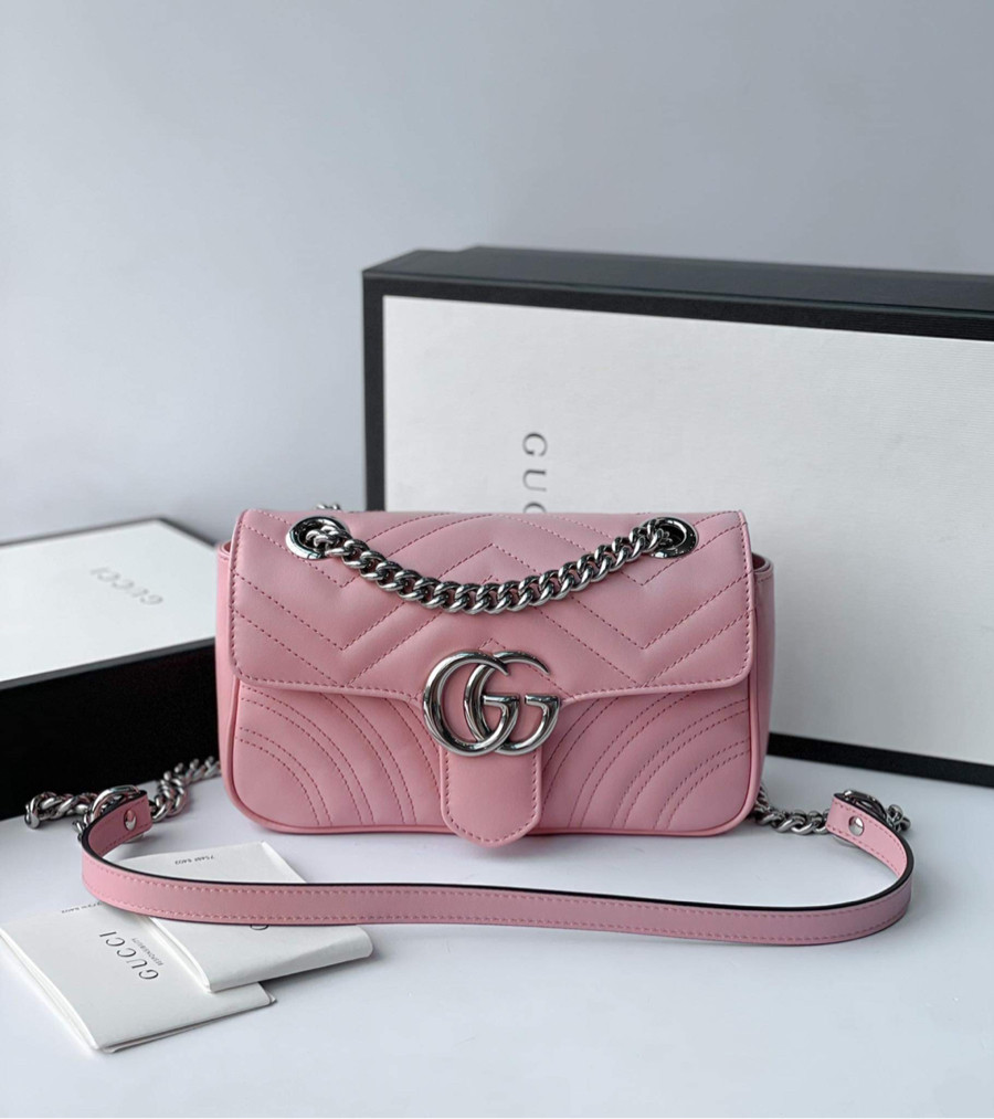 Túi Gucci marmont hồng 22