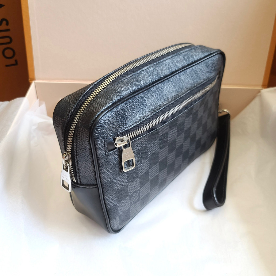 LV DAMIER GRAPHITE CANVAS KASAI CLUTCH