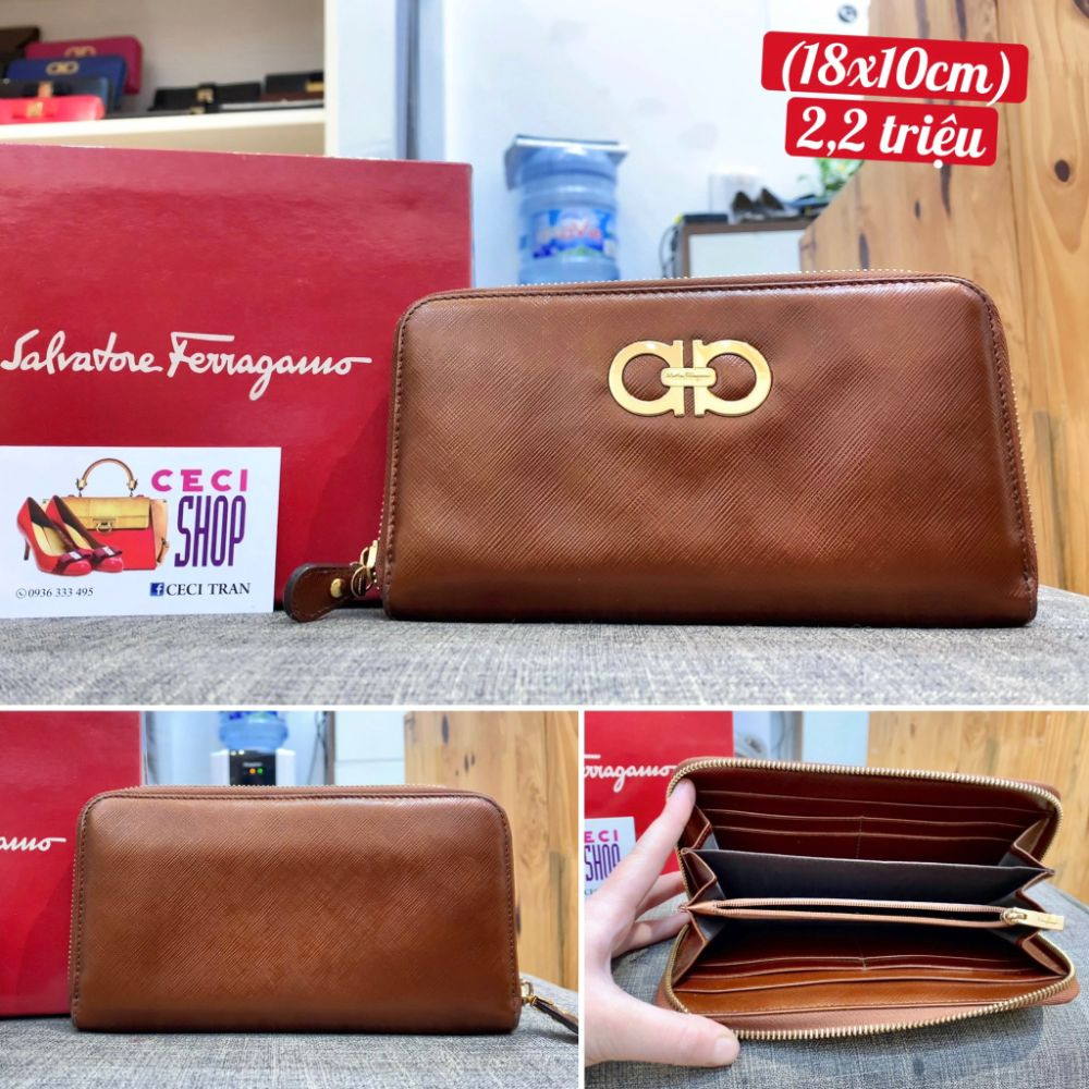 Ví Salvatore Ferragamo Gancio Zip