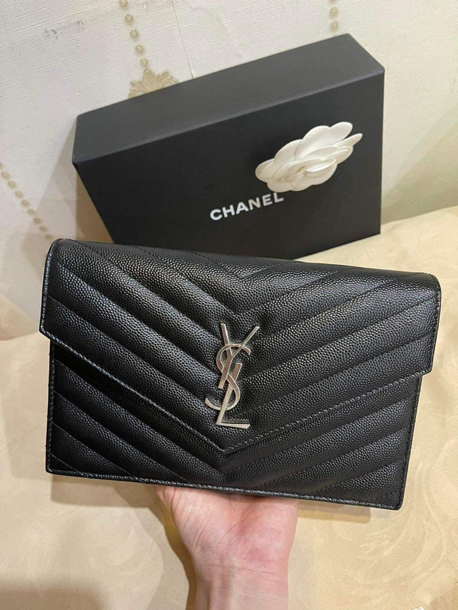 Túi YSL khoá bạc size 19