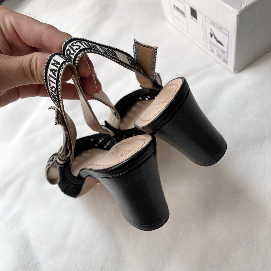 Guốc Dior đen size 38