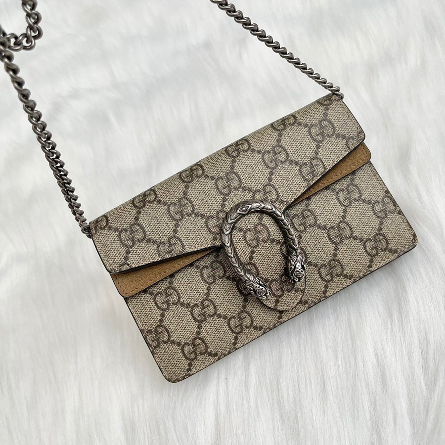 Túi gucci dionysus nâu super mini