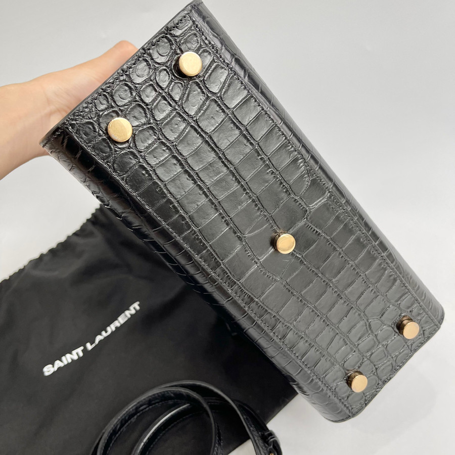 Túi y.s.l croc sacdejour size baby - 99% còn dustbag + entrupy