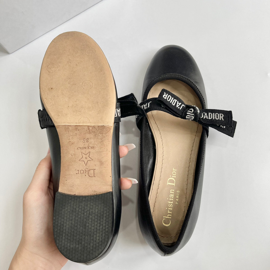 Bệt di.or đen size 35 - 98% dán sole repbox