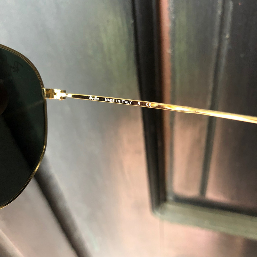 Ray Ban RB3548N -001 Hexagonal Flat Lenses in gold sz 54-21-145: