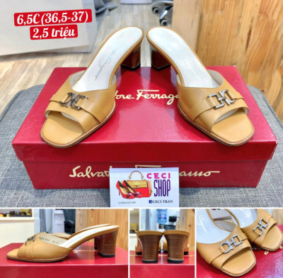 Guốc Salvatore Ferragamo Gancini