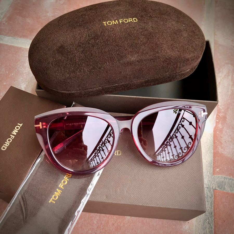 ❤️ TOM FORD FT 0938 TORI - 70T SHINY BORDEAUX | SUNGLASSES WOMEN 53-30-140: