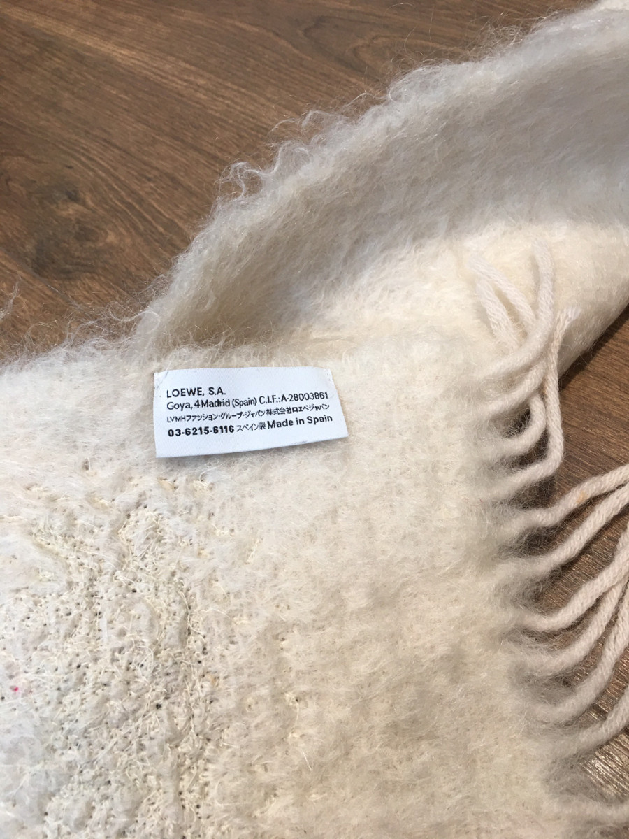 sẵn khăn L o e w e Scarf Mohair x wool x nylon, kích thước 180*22cm --