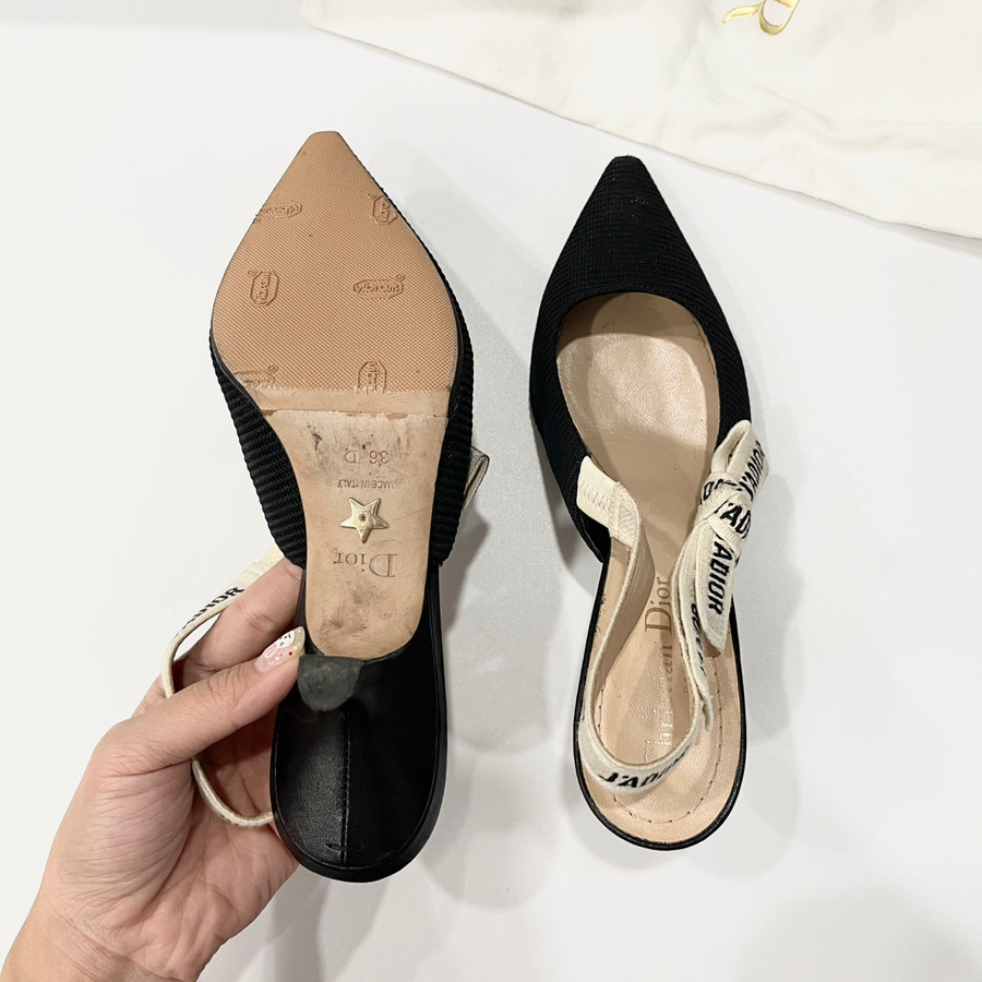 Guốc slingback di.or size 36 - 98% fullbox