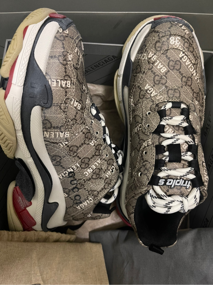 Giày Gucci x Balenciaga Triple S size 38 - Tín đồ hàng hiệu