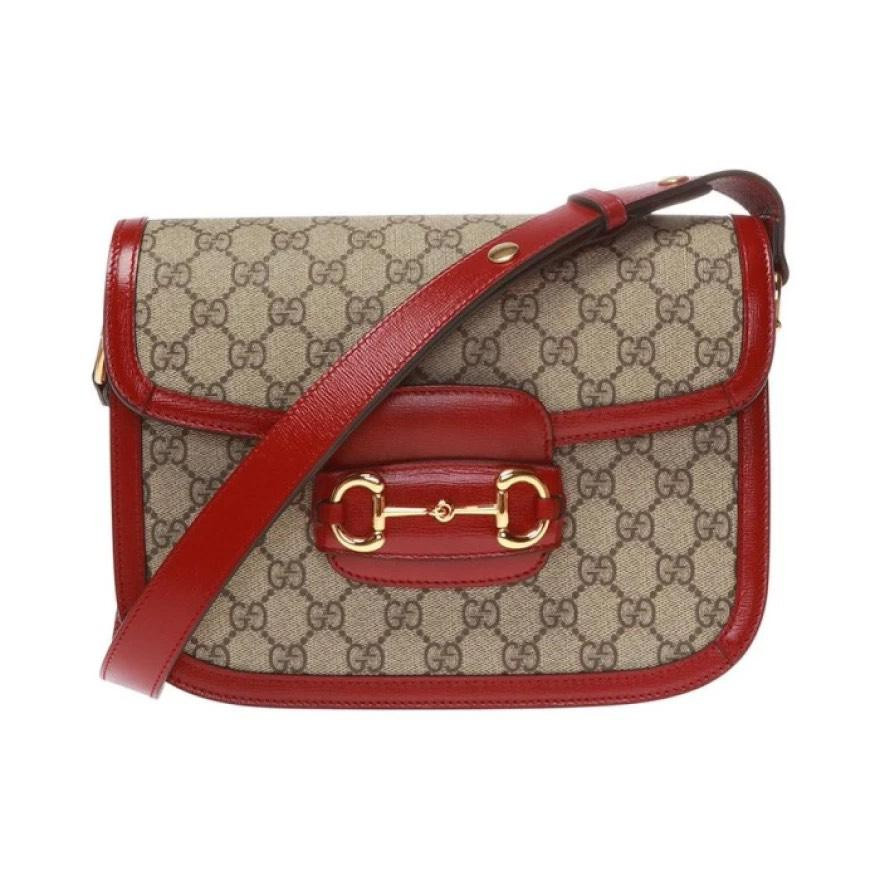 Túi Gucci Horsebit 1955 Shoulder Red GG Supreme ‎602204-92TCG-8561