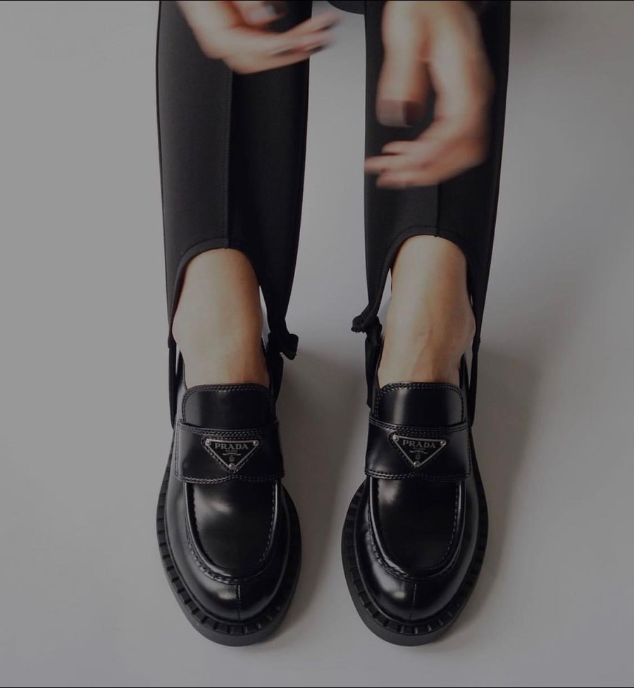 PRADA Loafers 5cm - size 37 - Tín đồ hàng hiệu