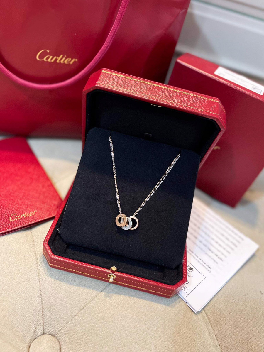 Vòng cartier 3 vòng tròn vàng 18k fullbox bill