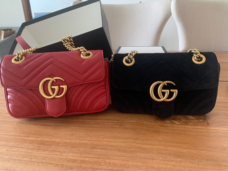 Gucci marmont size 22