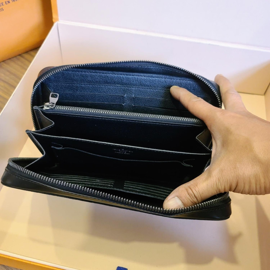 LV MONOGRAM ECLIPSE ZIPPY XL WALLET