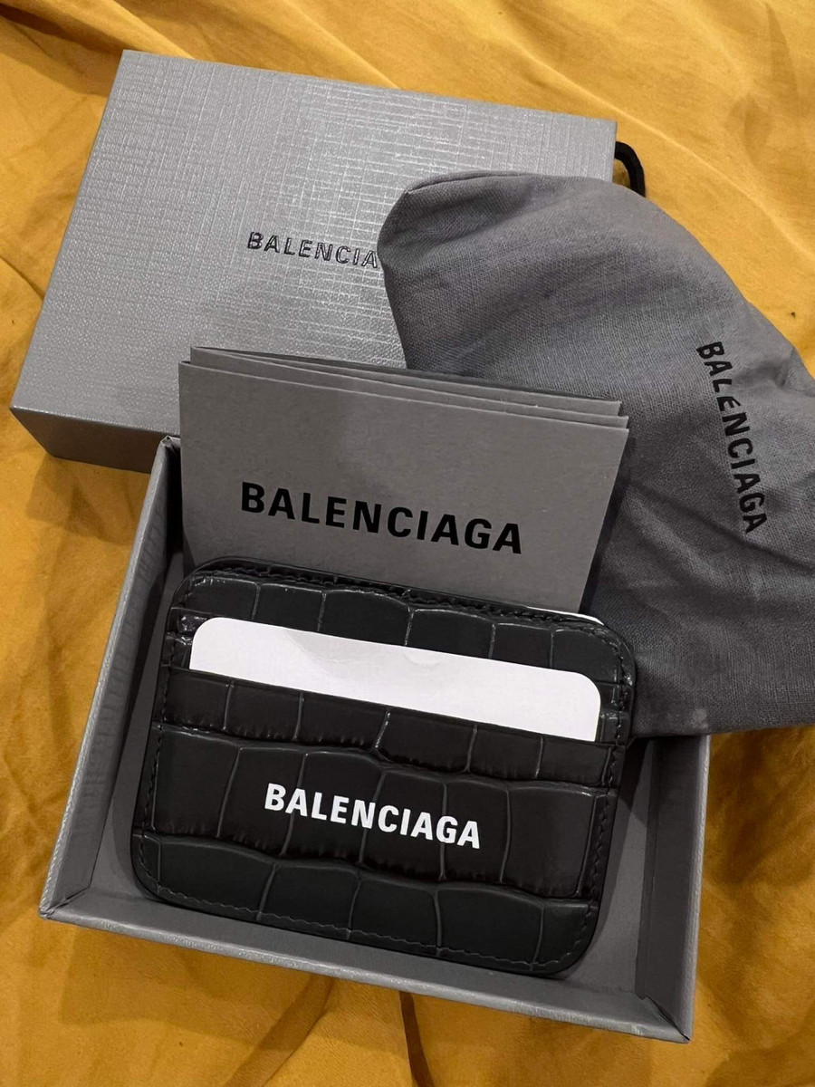 Cardholder balenciaga cross