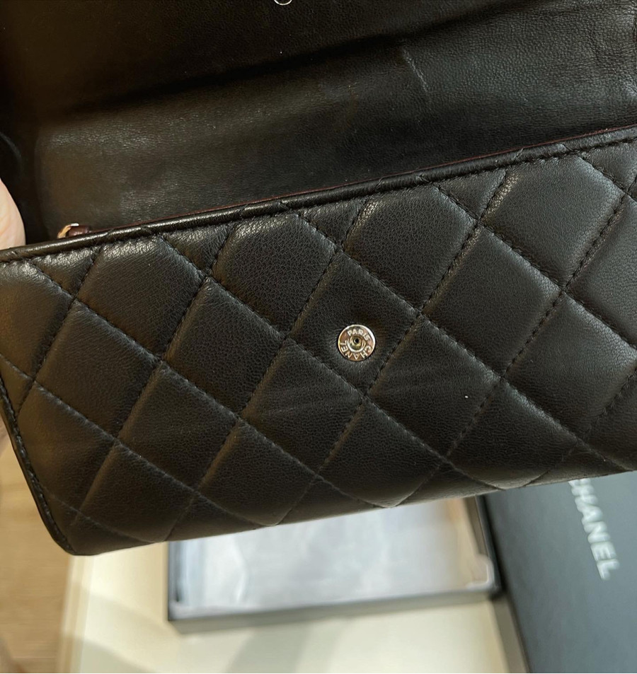 Ví gập  chanel lambskin