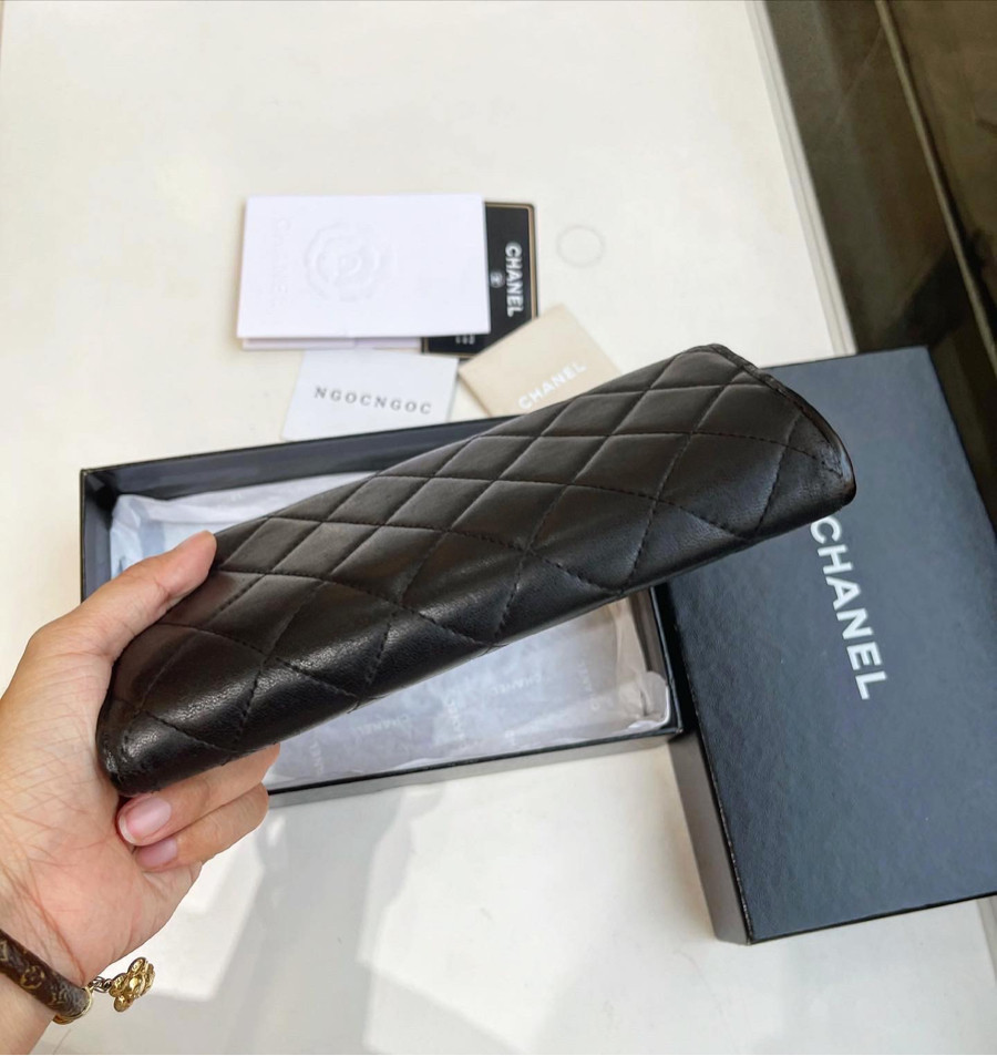 Ví gập  chanel lambskin