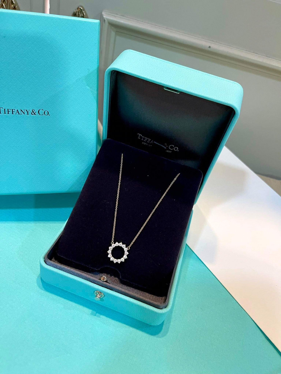 Dây chuyền tiffany&co mặt tròn fullboxbill