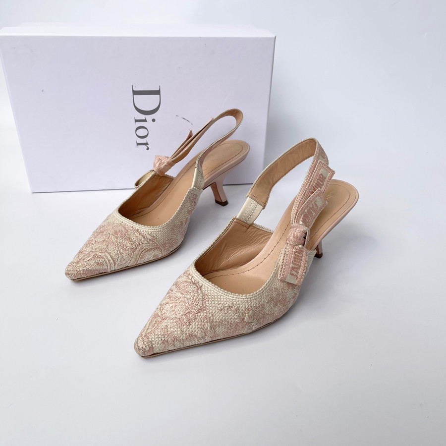 Guốc di.or hồng size 37.5 - 98% fullbox