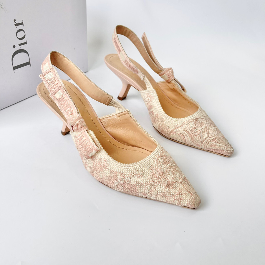 Guốc di.or hồng size 37.5 - 98% fullbox