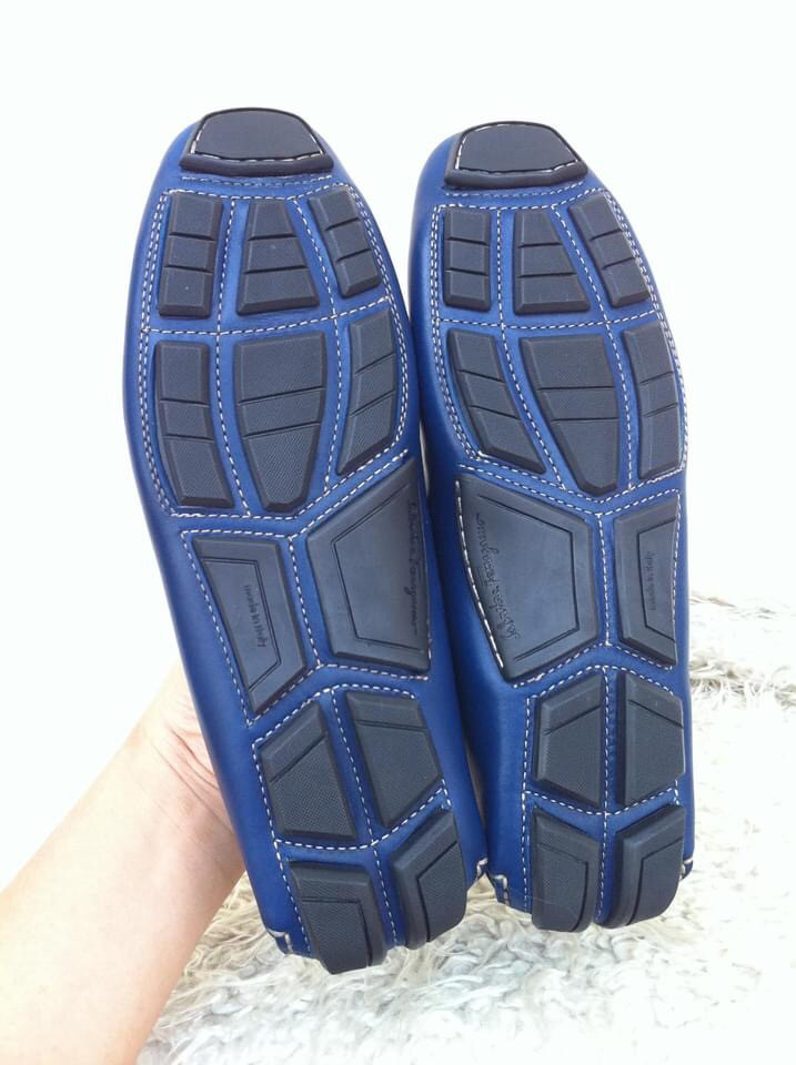 S.F Blue Slip On Driving Women’s  Loafer sz 4,5C ~ chân 34,5 dày or 35: