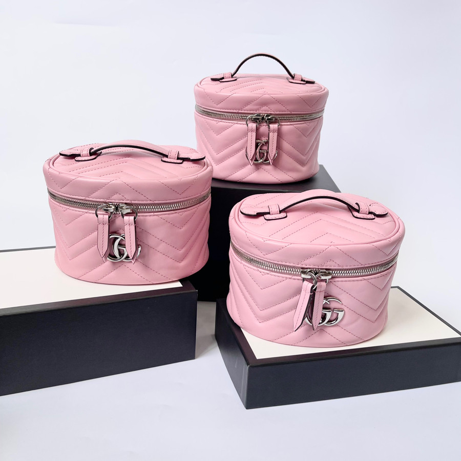 Túi G.C marmont cosmetic hồng - new fullbox bill