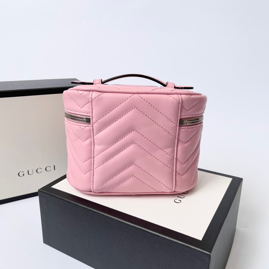 Túi G.C marmont cosmetic hồng - new fullbox bill