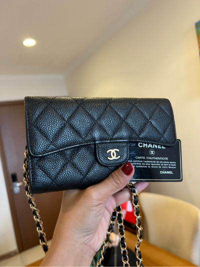 Ví gập 3 chanel