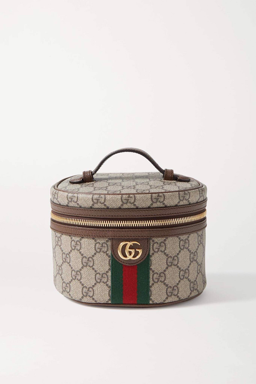 Túi gucci ophidia nâu sọc xanh đỏ logo vàng new fullbox bill