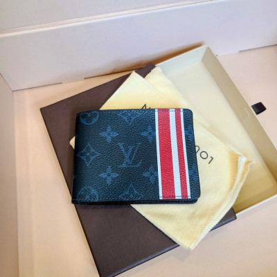 Ví LV - LOUI.S VUITTO.N WALLET monogram sọc đỏ