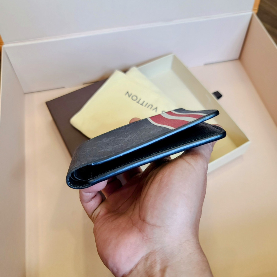 Ví LV - LOUI.S VUITTO.N WALLET monogram sọc đỏ