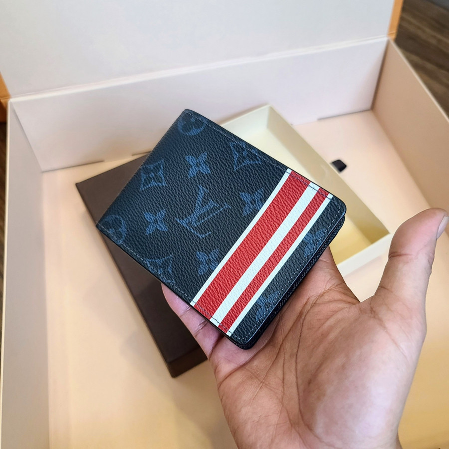 Ví LV - LOUI.S VUITTO.N WALLET monogram sọc đỏ