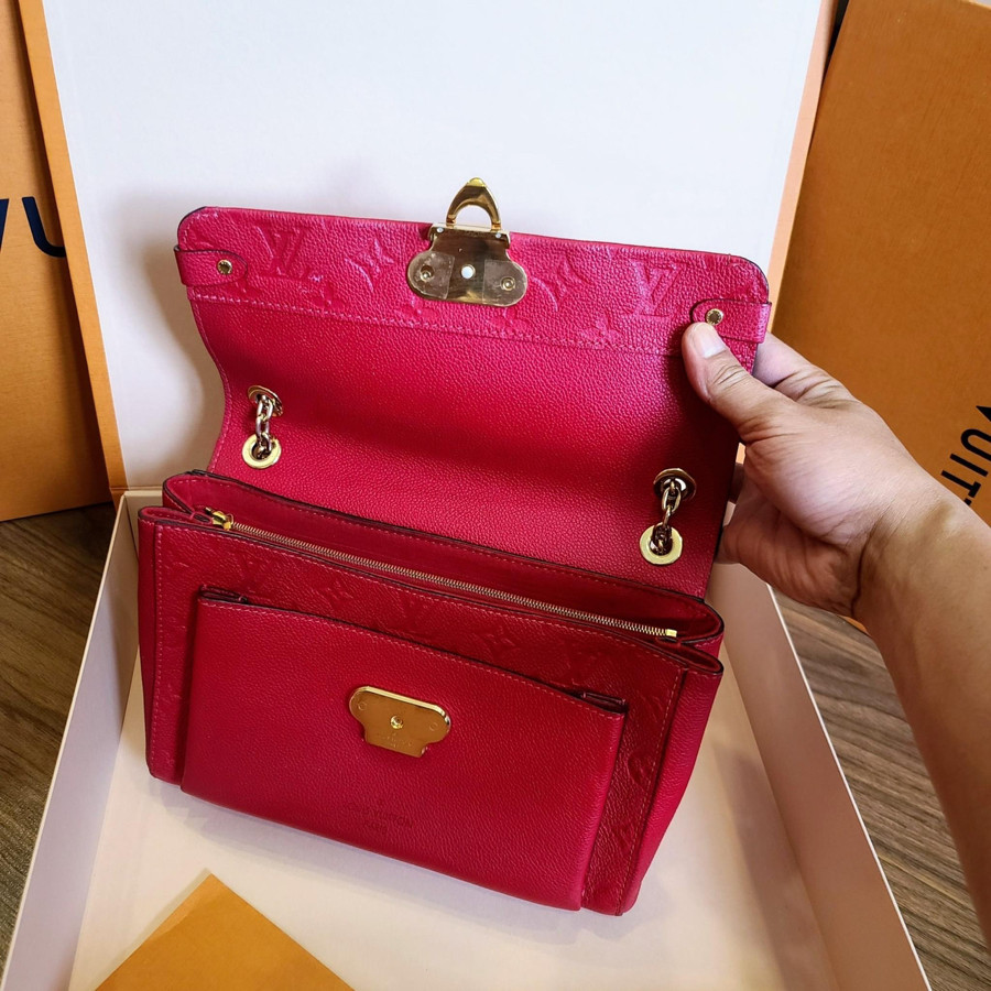 Túi LV RED MONOGRAM EMPREINTE VAVIN PM