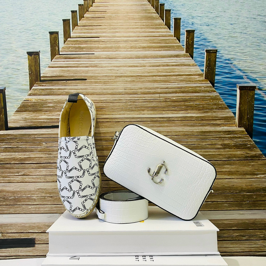 Nguyên set Jimmy Choo ( giày + túi)