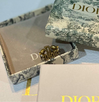 Nhẫn dior giả cổ đính đá logo sz M kèm box