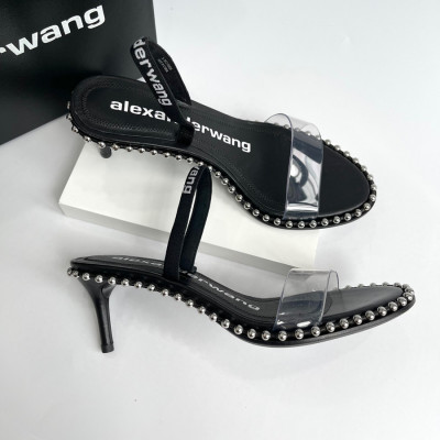 Guốc Alexander Wang đen size 36 NEW