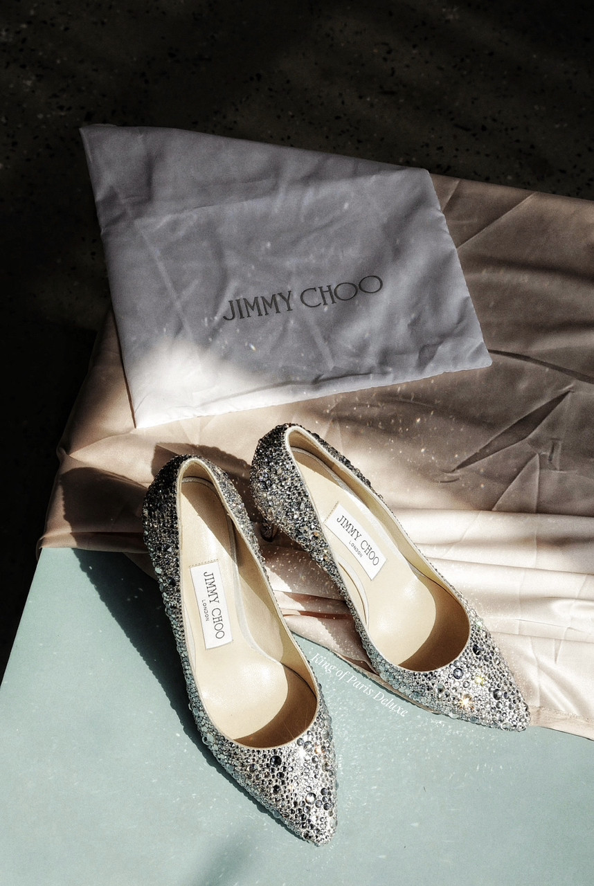 SALE JIMMY CHOO - Romy 85 Full Strass