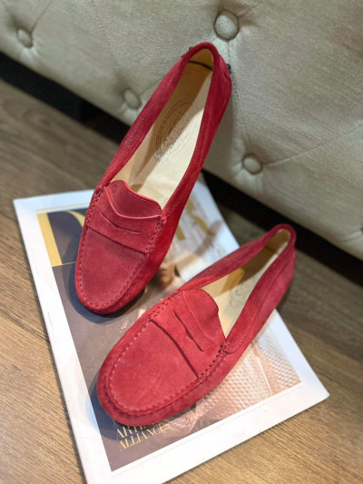 Giày tod's đỏ nhung sz 38