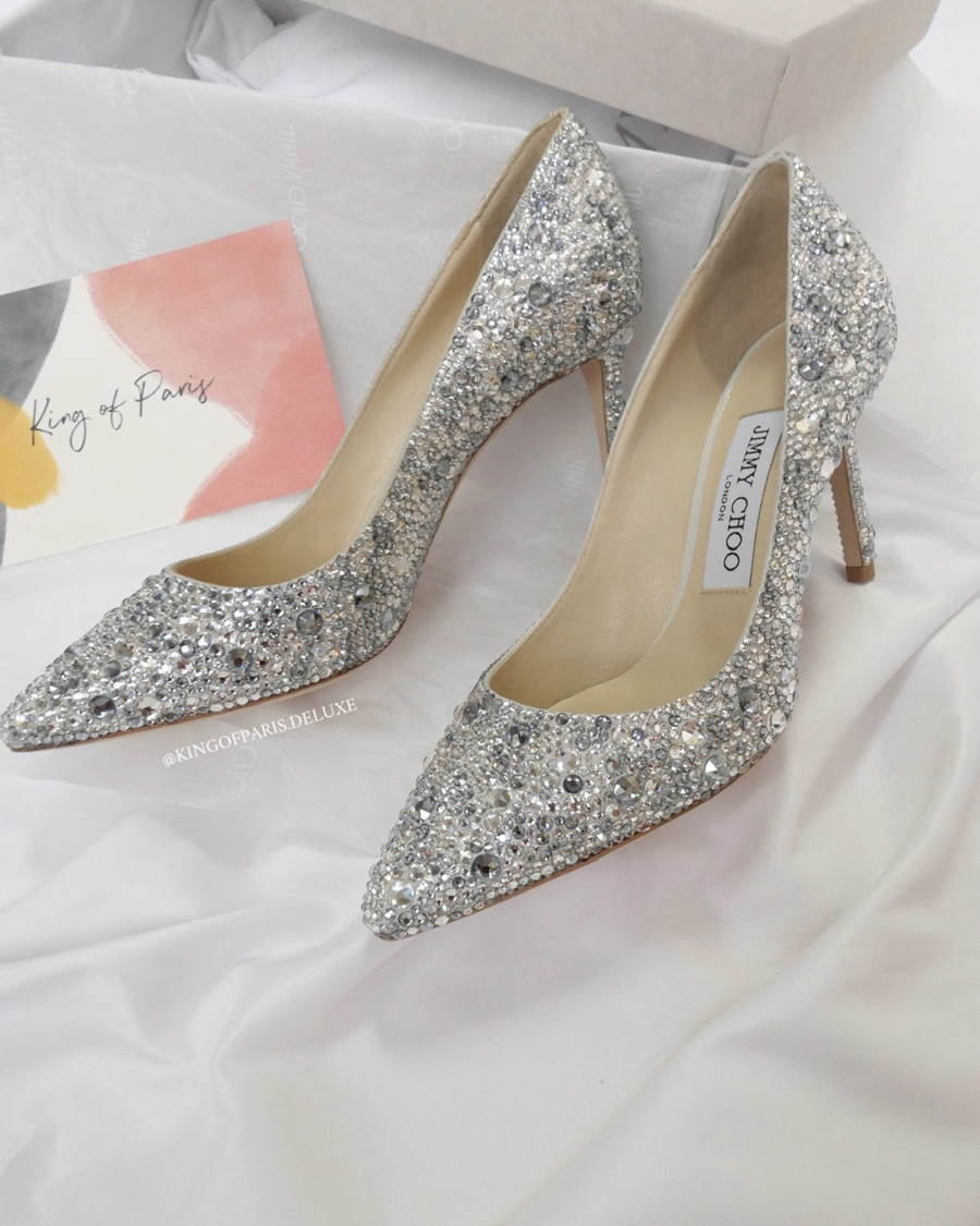 SALE JIMMY CHOO - Romy 85 Full Strass