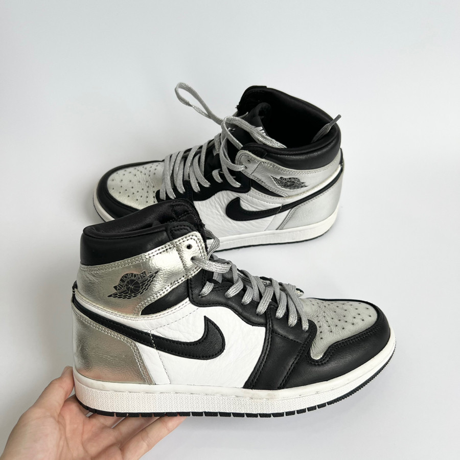 Giày Jordan1 high size 36 màu bạc