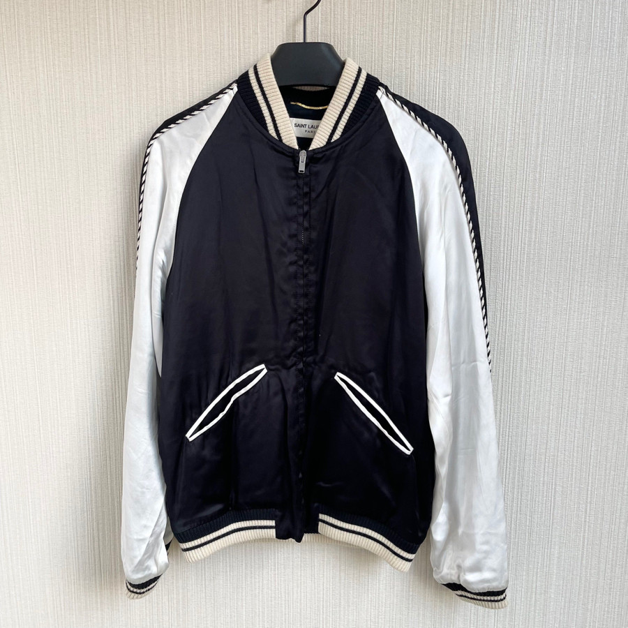 Áo Jacket Saint Laurent nanh máu size f38 đen