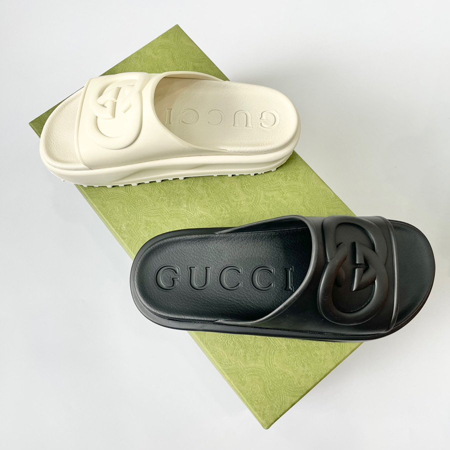 Dép Gucci trắng size 38