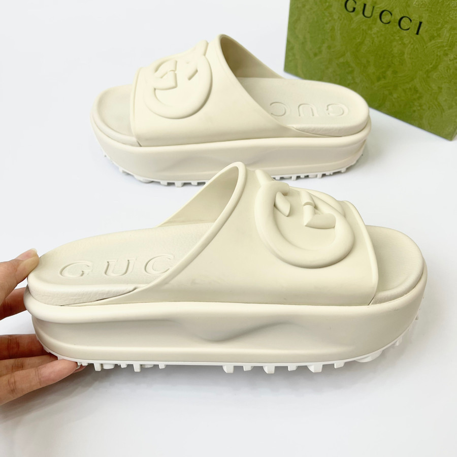 Dép Gucci trắng size 38