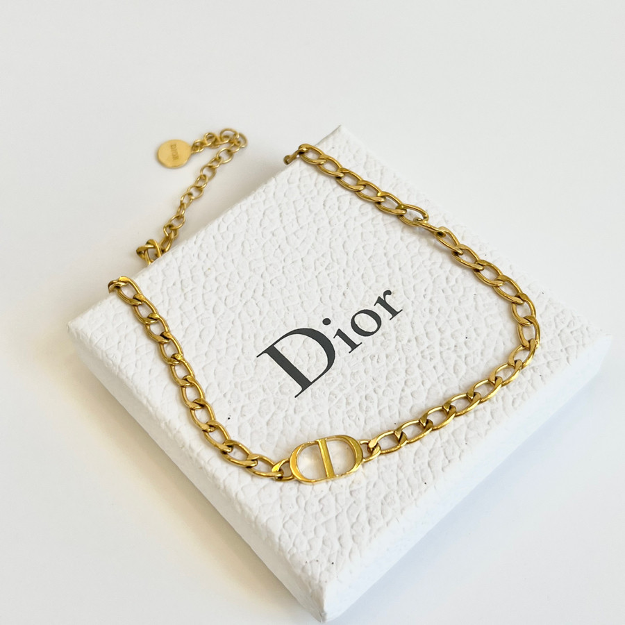 Choker Dior vàng