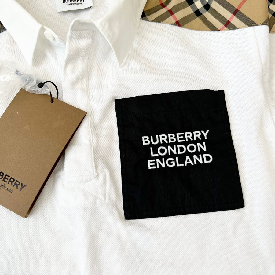 Polo Burberry trắng