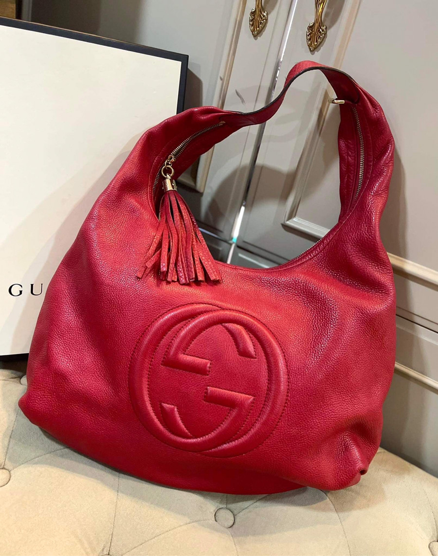 Túi gucci đỏ logo sz 44