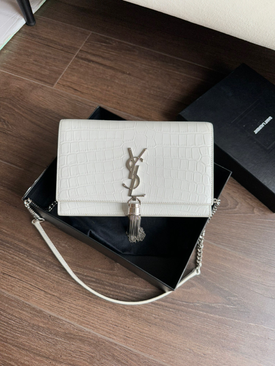 YSL Kate croc