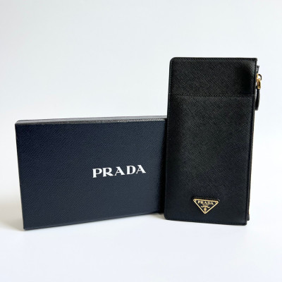 Túi zip card Prada