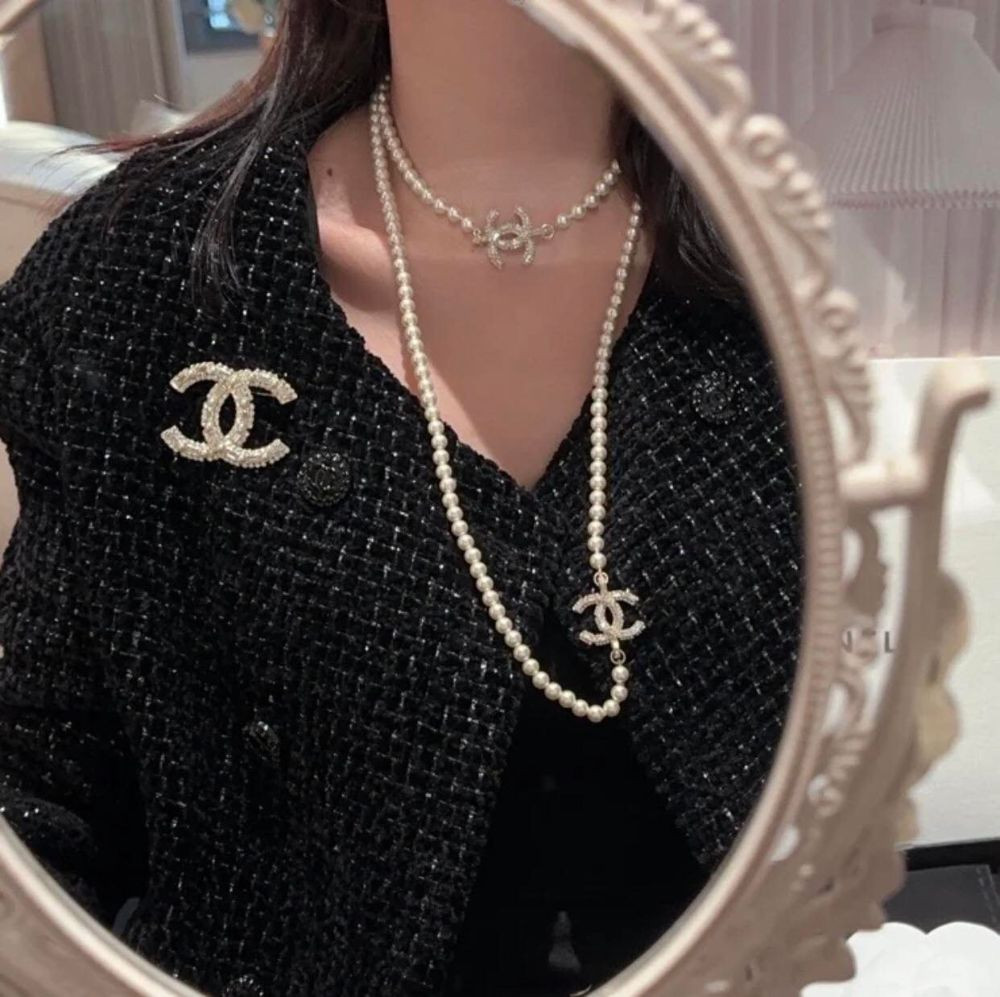 Vòng cổ Chanel ngọc trai siêu xinh